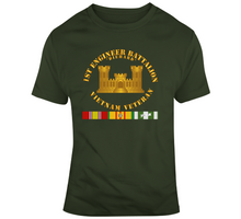 Load image into Gallery viewer, Army - 1st Engineer Battalion - Vietnam Vet w Branch w VN SVC V1 Classic T Shirt
