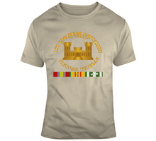 Load image into Gallery viewer, Army - 1st Engineer Battalion - Vietnam Vet w Branch w VN SVC V1 Classic T Shirt
