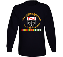 Load image into Gallery viewer, Army - 1st Engineer Battalion - Always First - Vietnam Vet  w VN SVC V1 Long Sleeve
