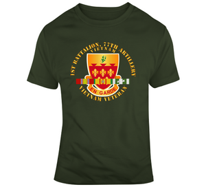 Army - 1st Bn - 1st Bn 77th Artillery w VN SVC Ribbons V1 Classic T Shirt