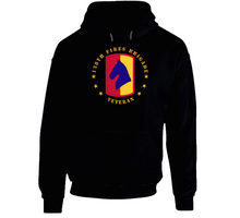 Load image into Gallery viewer, Army - 138th Fires Bde SSI - Veteran wo BackGrd Hoodie

