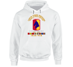 Army - 138th Fires Bde - w Iraq SVC Ribbons - 2007 - 2008 Hoodie