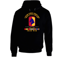 Load image into Gallery viewer, Army - 138th Fires Bde - w Iraq SVC Ribbons - 2007 - 2008 Hoodie
