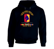 Load image into Gallery viewer, Army - 138th Fires Bde - w Iraq SVC Ribbons - 2007 - 2008 V1 Hoodie
