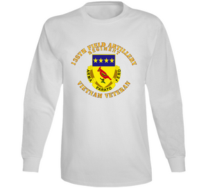 Army - 138th Artillery Regiment w DUI - Vietnam Veteran V1 Long Sleeve