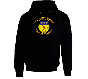 Army - 138th Artillery Regiment w DUI - Vietnam Veteran V1 Hoodie