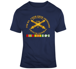Army - 2nd Bn - 138th Artillery Regiment w Branch - Vet w VN SVC V1 Classic T Shirt