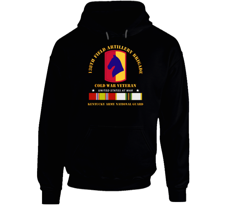 Army -  138th FA Bde - Cold War Vet  KYARNG w COLD SVC V1 Hoodie