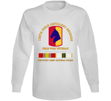 Load image into Gallery viewer, Army - 138th FA Bde - Cold War Vet  KYARNG w COLD SVC Long Sleeve
