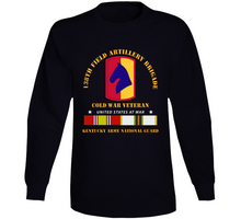 Load image into Gallery viewer, Army - 138th FA Bde - Cold War Vet  KYARNG w COLD SVC Long Sleeve
