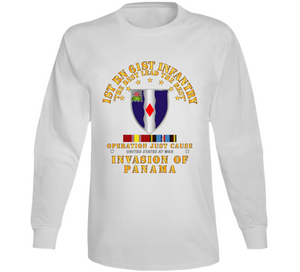 Just Cause - 1st Bn 61st Infantry w Svc Ribbons wo DS Long Sleeve