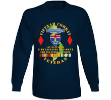 Load image into Gallery viewer, Army - Vietnam Combat Vet - 1st Bn 11th Infantry - 5th Inf Div SSI V1 Long Sleeve
