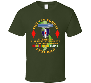 Army - Vietnam Combat Vet - 1st Bn 61st  Infantry - 5th Inf Div SSI Classic T Shirt