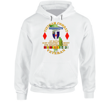 Load image into Gallery viewer, Army - Vietnam Combat Vet - 1st Bn 61st  Infantry - 5th Inf Div SSI V1 Hoodie
