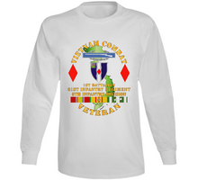 Load image into Gallery viewer, Army - Vietnam Combat Vet - 1st Bn 61st  Infantry - 5th Inf Div SSI V1 Long Sleeve
