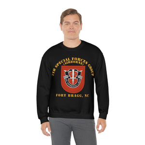 Unisex Heavy Blend Crewneck Sweatshirt -  Army - 7th Special Forces Group W Flash - Fbnc