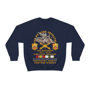 Unisex Heavy Blend Crewneck Sweatshirt - Army - 2nd Bn 83rd Artillery w M110 - Babenhausen Germany w COLD SVC