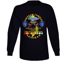 Load image into Gallery viewer, Army - Vietnam Combat Vet - G Co 75th Infantry (Ranger) - 23rd ID SSI V1 Long Sleeve
