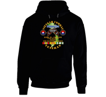 Load image into Gallery viewer, Army - Vietnam Combat Vet - E Co 75th Infantry (Ranger) - 9th ID SSI Hoodie
