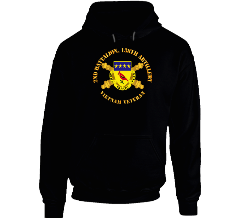 Army - 2nd Bn 138th Artillery - Vietnam Vet w DUI w Branch Hoodie