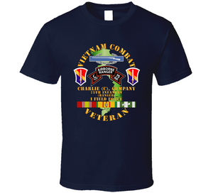 Army - Vietnam Combat Vet - C Co 75th Infantry (Ranger) - I Field Force SSI V1  Classic T Shirt