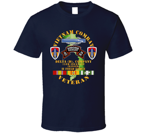 Army - Vietnam Combat Vet - D Co 75th Infantry (Ranger) - II Field Force SSI Classic T Shirt