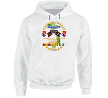 Load image into Gallery viewer, Army - Vietnam Combat Vet - C Co 75th Infantry (Ranger) - I Field Force SSI  Hoodie
