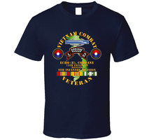 Load image into Gallery viewer, Army - Vietnam Combat Vet - E Co 75th Infantry (Ranger) - 9th ID SSI Classic T Shirt
