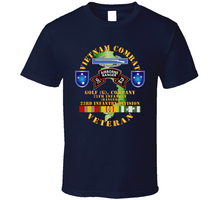 Load image into Gallery viewer, Army - Vietnam Combat Vet - G Co 75th Infantry (Ranger) - 23rd ID SSI V1 Classic T Shirt
