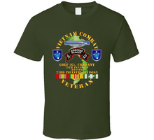 Load image into Gallery viewer, Army - Vietnam Combat Vet - G Co 75th Infantry (Ranger) - 23rd ID SSI Classic T Shirt
