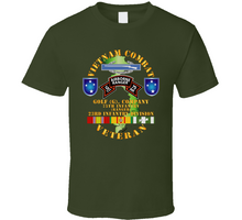 Load image into Gallery viewer, Army - Vietnam Combat Vet - G Co 75th Infantry (Ranger) - 23rd ID SSI V1 Classic T Shirt
