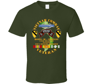 Army - Vietnam Combat Vet - H Co 75th Infantry (Ranger) - 1st Cavalry Div SSI Classic T Shirt