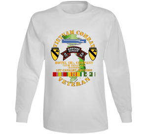 Army - Vietnam Combat Vet - H Co 75th Infantry (Ranger) - 1st Cavalry Div SSI V1 Long Sleeve