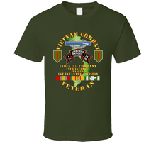 Load image into Gallery viewer, Army - Vietnam Combat Vet - I Co 75th Infantry (Ranger) - 1st ID SSI V1 Classic T Shirt
