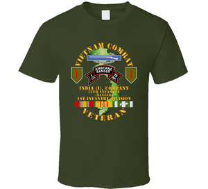 Army - Vietnam Combat Vet - I Co 75th Infantry (Ranger) - 1st ID SSI V1 Classic T Shirt