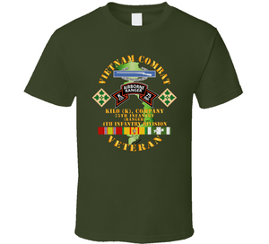 Army - Vietnam Combat Vet - K Co 75th Infantry (Ranger) - 4th Inf Div SSI V1 Classic T Shirt