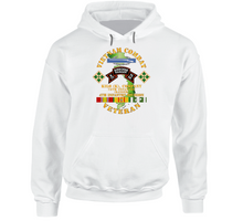 Load image into Gallery viewer, Army - Vietnam Combat Vet - K Co 75th Infantry (Ranger) - 4th Inf Div SSI V1 Hoodie
