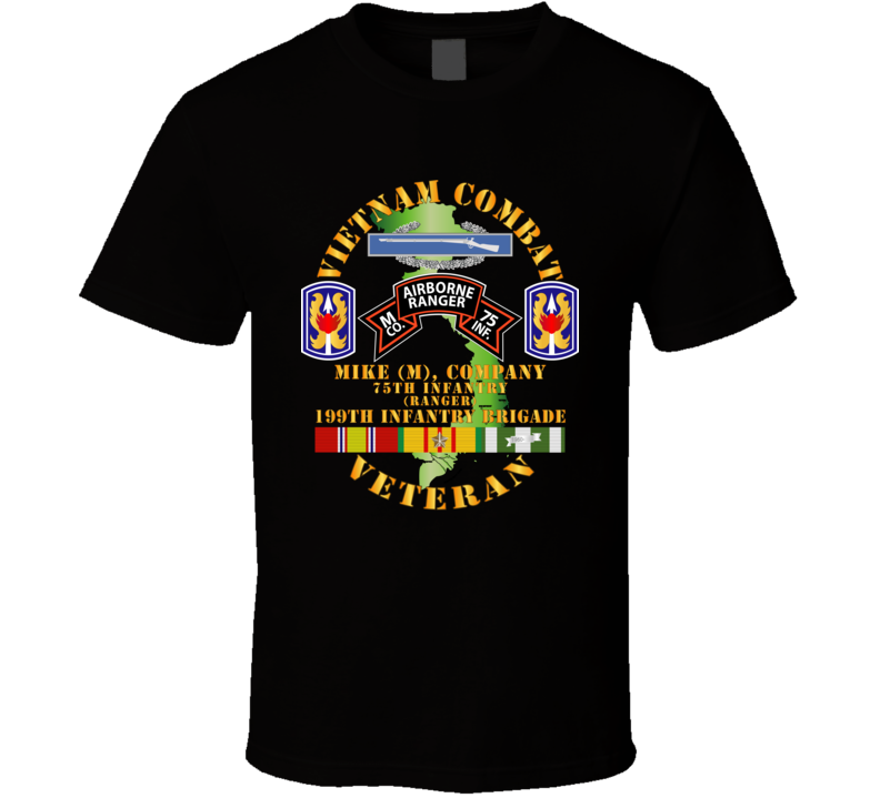 Army - Vietnam Combat Vet - M Co 75th Infantry (Ranger) - 199th Inf Bde SSI Classic T Shirt