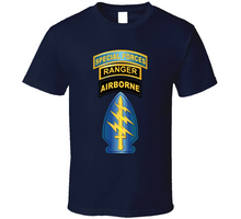 Load image into Gallery viewer, SOF - Airborne - SF SSI - SF Tab - Ranger Tab Classic T Shirt
