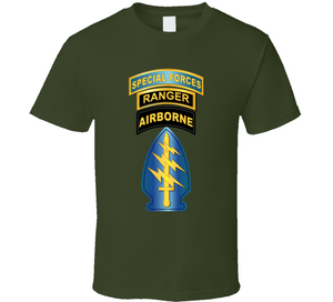 SOF - Airborne - SF SSI - SF Tab - Ranger Tab Classic T Shirt