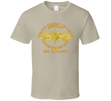 Load image into Gallery viewer, Navy - Seabee Combat Warfare Spec Badge - OF w Txt - E02 SIVADON V1 Classic T Shirt
