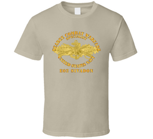 Navy - Seabee Combat Warfare Spec Badge - OF w Txt - E02 SIVADON V1 Classic T Shirt