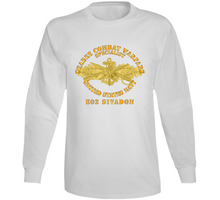 Load image into Gallery viewer, Navy - Seabee Combat Warfare Spec Badge - OF w Txt - E02 SIVADON V1 Long Sleeve
