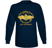 Load image into Gallery viewer, Navy - Seabee Combat Warfare Spec Badge - OF w Txt - E02 SIVADON V1 Long Sleeve
