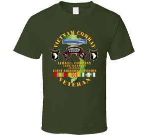 Army - Vietnam Combat Vet - L Co 75th Infantry (Ranger) - 101st Airborne Div SSI V1 Classic T Shirt