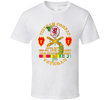 Load image into Gallery viewer, Army - Vietnam Combat Veteran w A Btry - 3rd Bn 13th Artillery DUI - 25th ID SSI V1 Classic T Shirt
