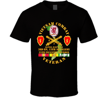 Load image into Gallery viewer, Army - Vietnam Combat Veteran w A Btry - 3rd Bn 13th Artillery DUI - 25th ID SSI V1 Classic T Shirt
