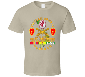 Army - Vietnam Combat Veteran w A Btry - 3rd Bn 13th Artillery DUI - 25th ID SSI V1 Classic T Shirt