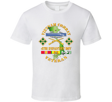 Load image into Gallery viewer, Army - Vietnam Combat Infantry Veteran w 4th Inf Div SSI V1 Classic T Shirt
