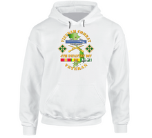 Load image into Gallery viewer, Army - Vietnam Combat Infantry Veteran w 4th Inf Div SSI V1 Hoodie
